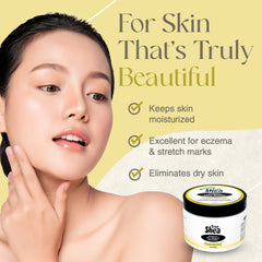 True Shea textura espesa y cremosa, piel suave y flexible.