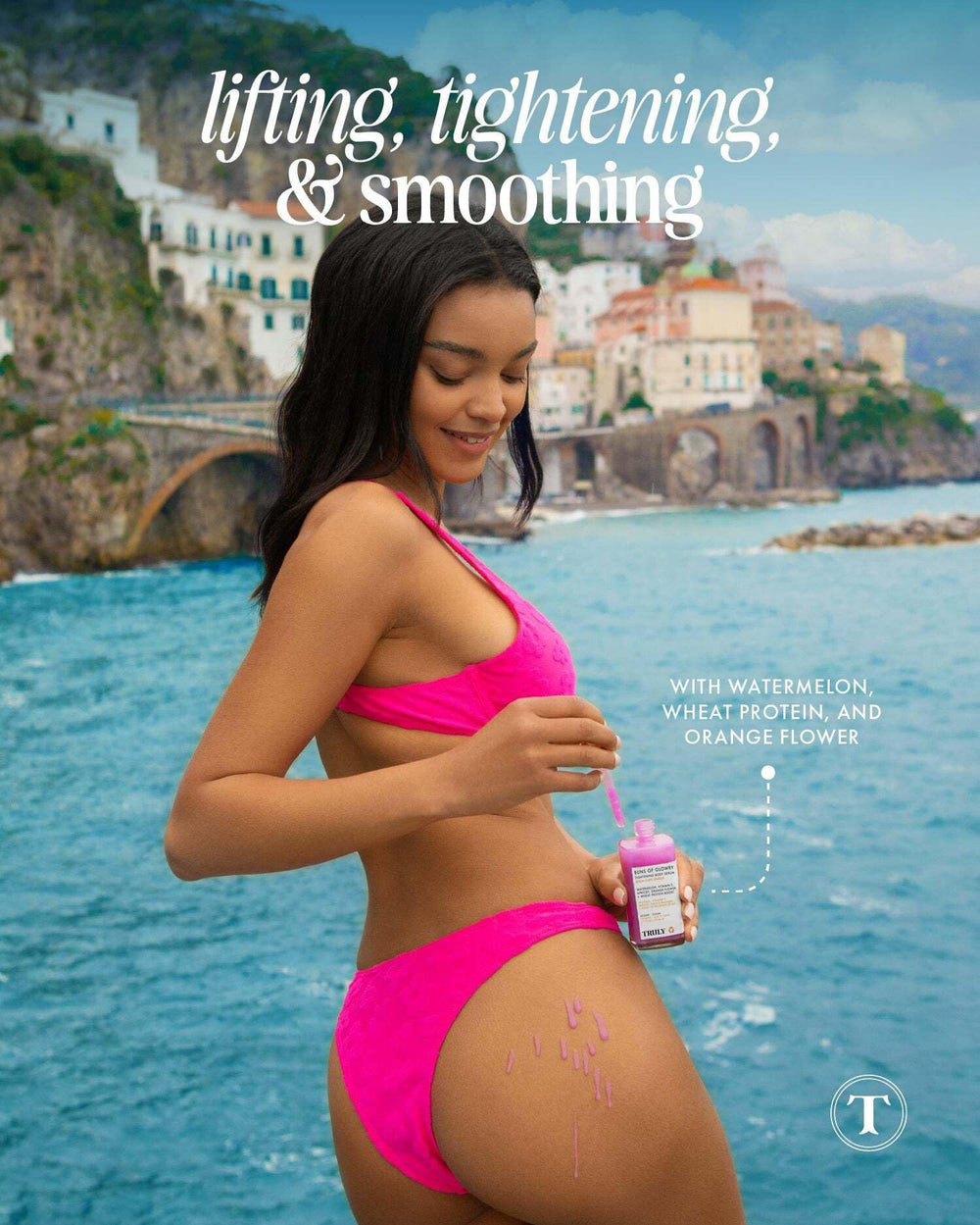Textura ligera y no grasa del sérum Truly Buns Glowry.