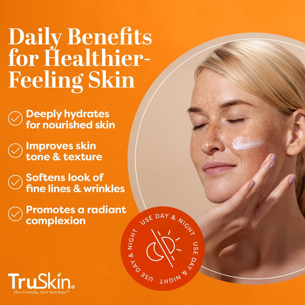 TruSkin Vitamina C crema, ingrediente de té verde para tono uniforme.