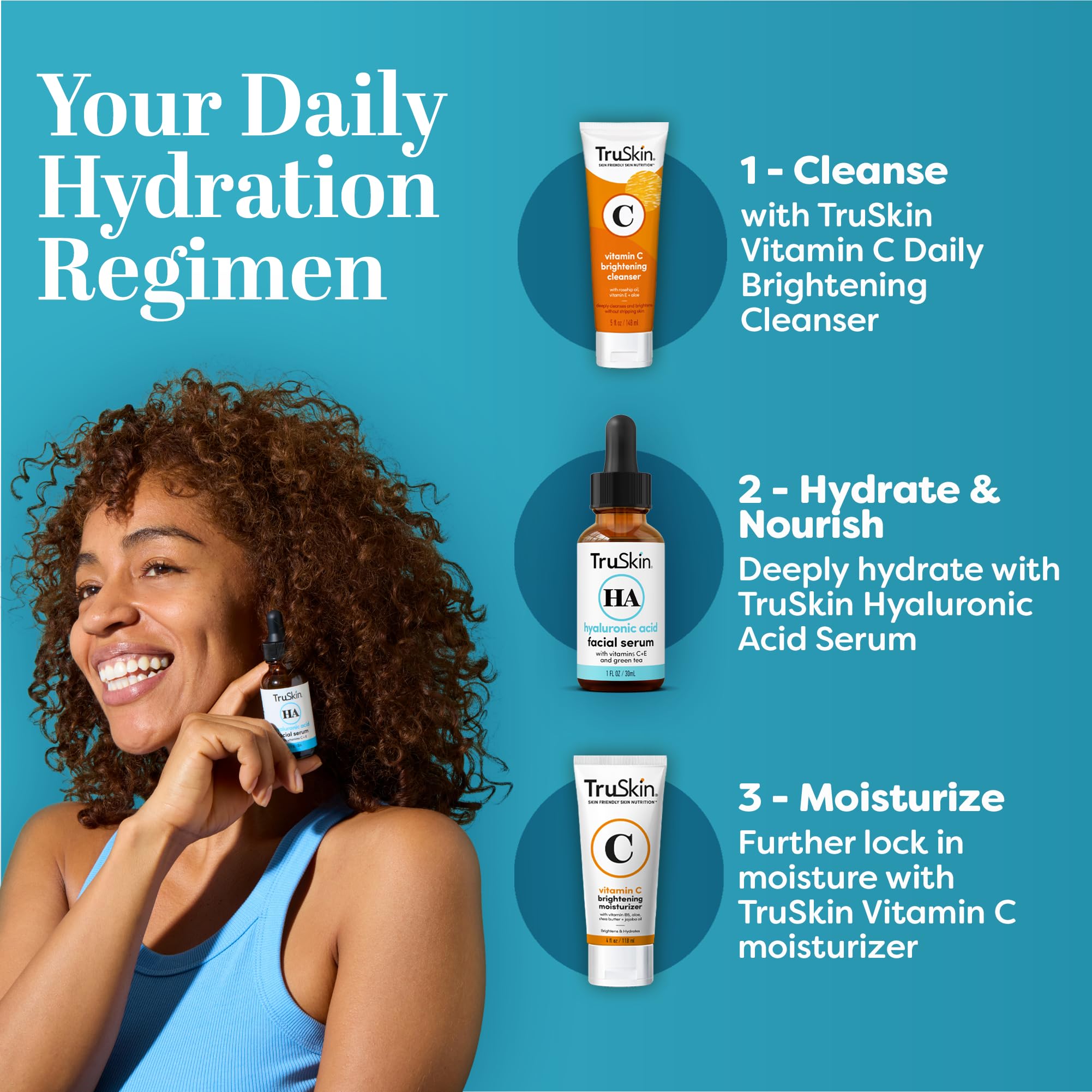 TruSkin serum hialurónico con Cica y Aloe para calma de la piel