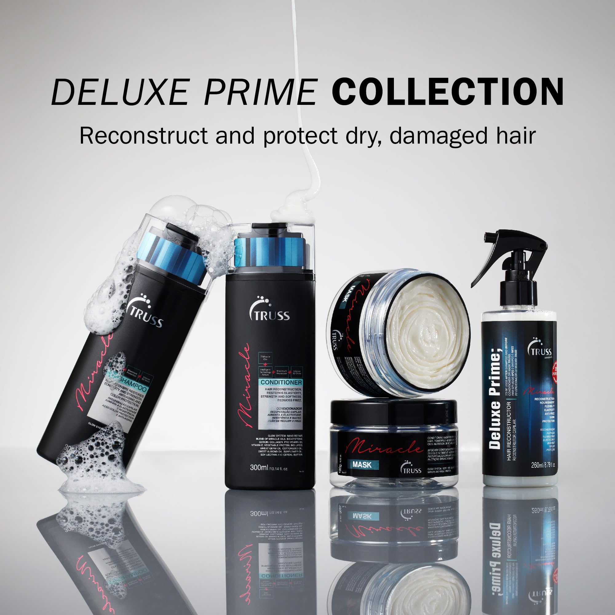 Cabello tras usar TRUSS Deluxe Prime se seca más rápido