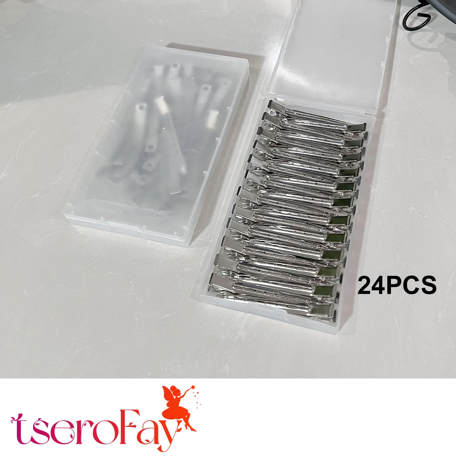 TSEROFAY kit de 24 pinzas para estilismo versátil.