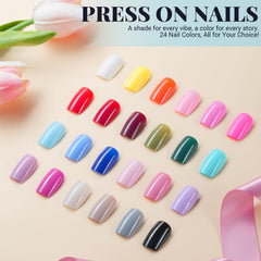 TsMADDTs ABS-durable nails in 24 colors for versatile DIY art.