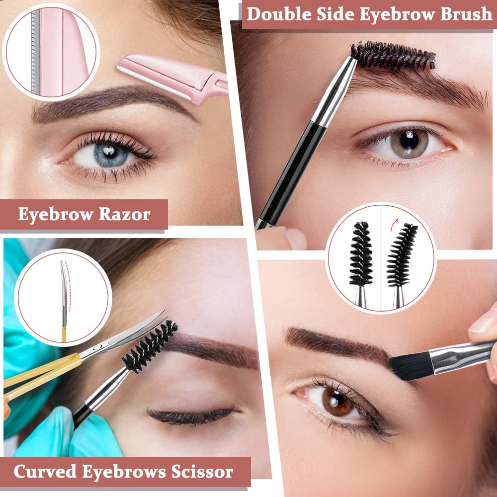 TsMADDTs cepillo cejas doble lado ayuda a peinar y distribuir