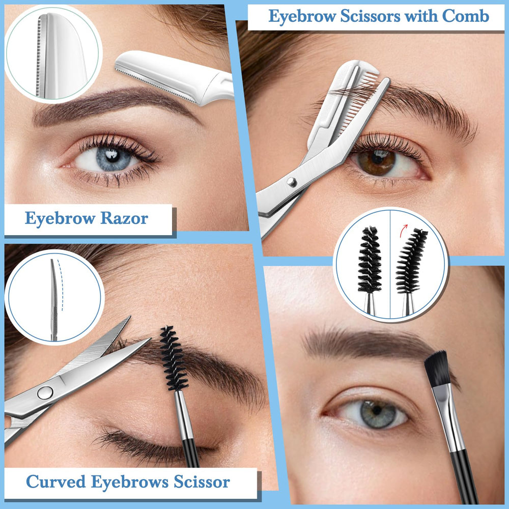Kit 8 en 1 TsMADDTs para cejas, herramientas esenciales para cuidado diario