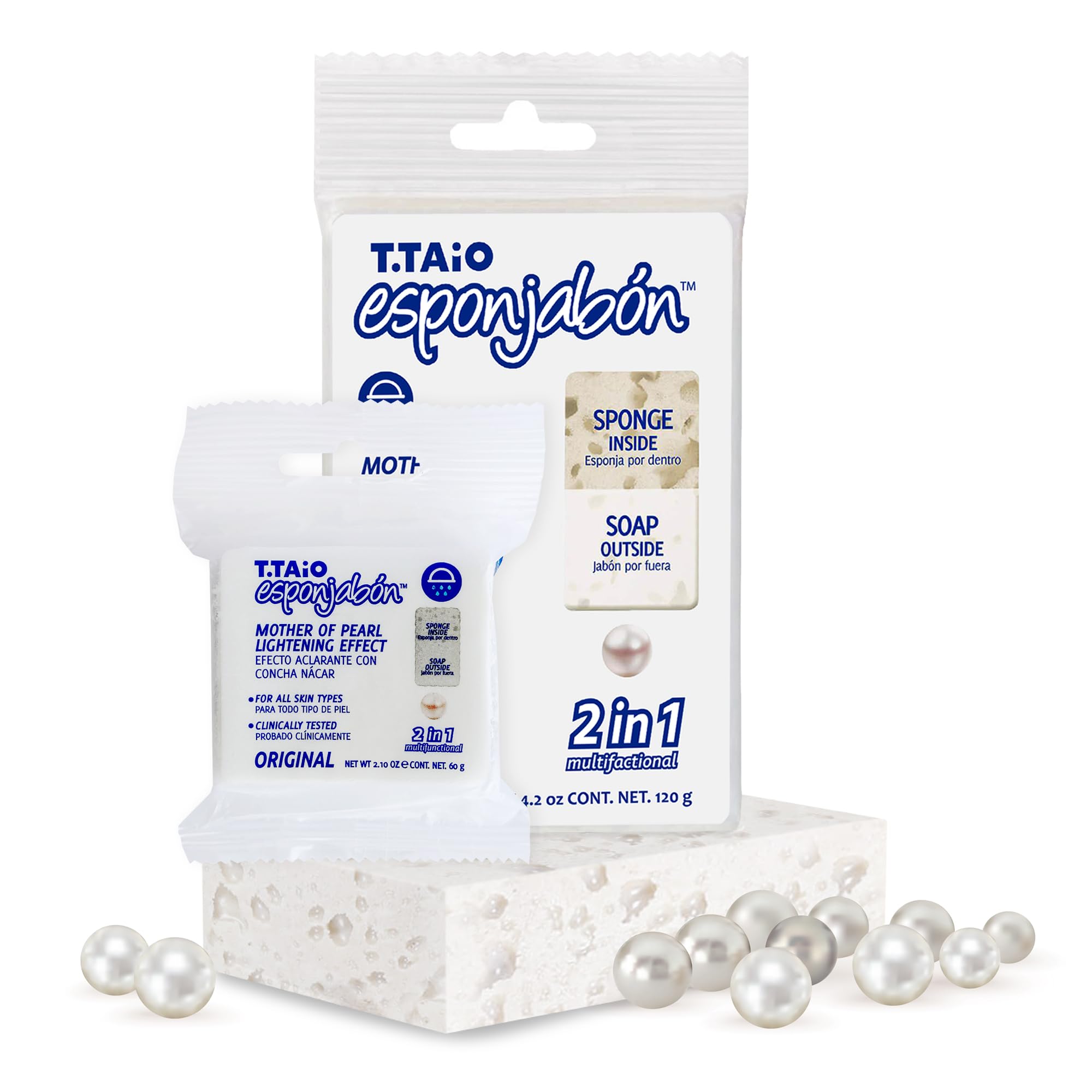 T.Taio Esponjabon Madre de Perla para ducha: experiencia refrescante.