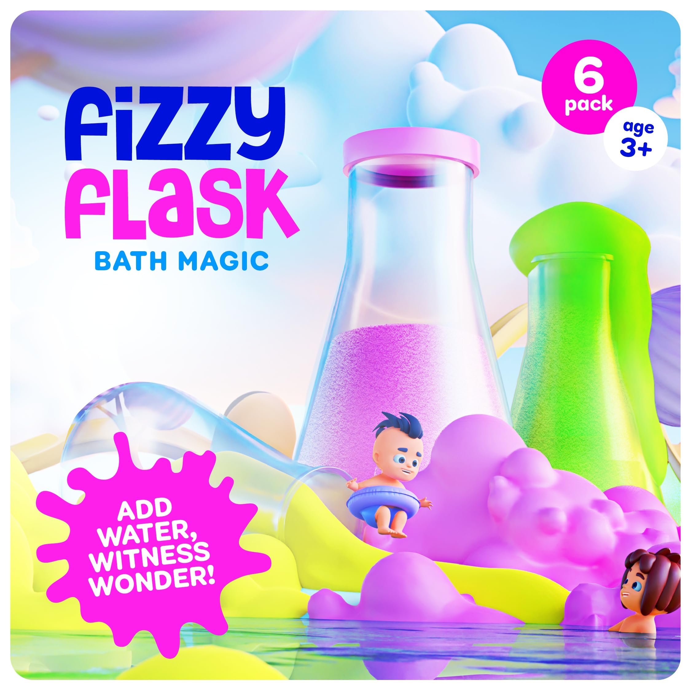 Tubby Tots burbujas de baño coloridas para juego imaginativo y seguro