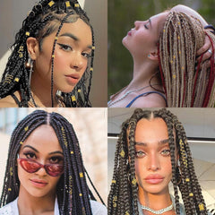 Tuefuzy joyas para cabello en oro, estilos múltiples para personalizar peinados.