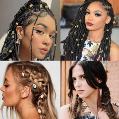 Tuefuzy joyas para trenzas metal: opción versátil para estilo de fiesta.