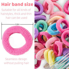 Tunbao coletas para niñas con gomas multicolor fáciles de usar