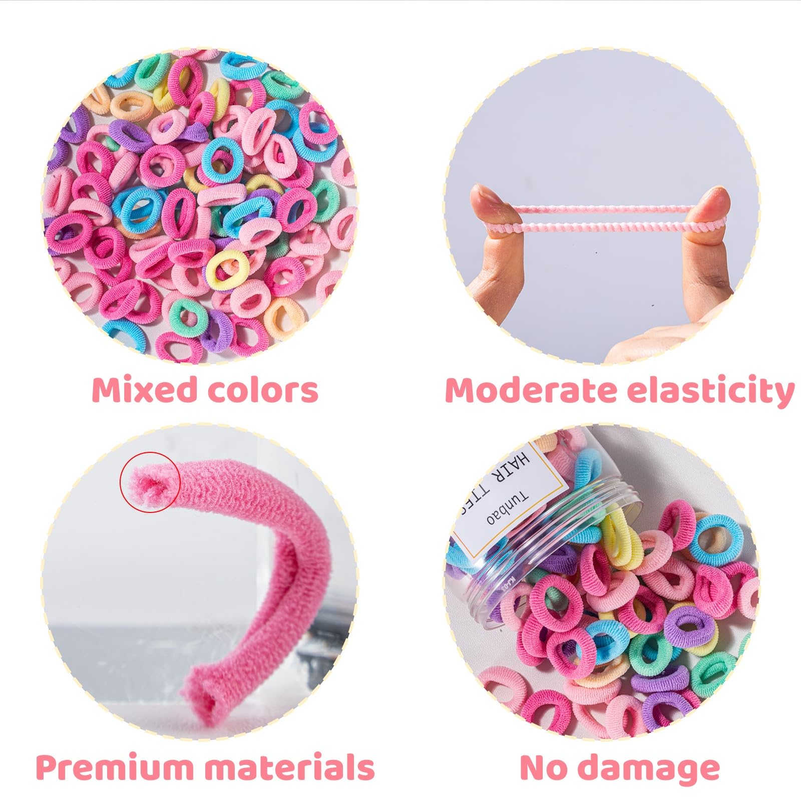 Tunbao gomas pelo varias longitudes para coletas y trenzas