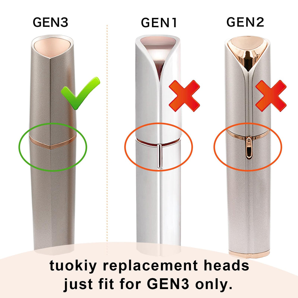 Tuokiy cabezas de precisión doble Gen3 para depilación facial suave.