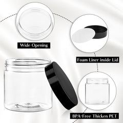 TUZAZO plástico PET resistente y ligero para cosméticos caseros.
