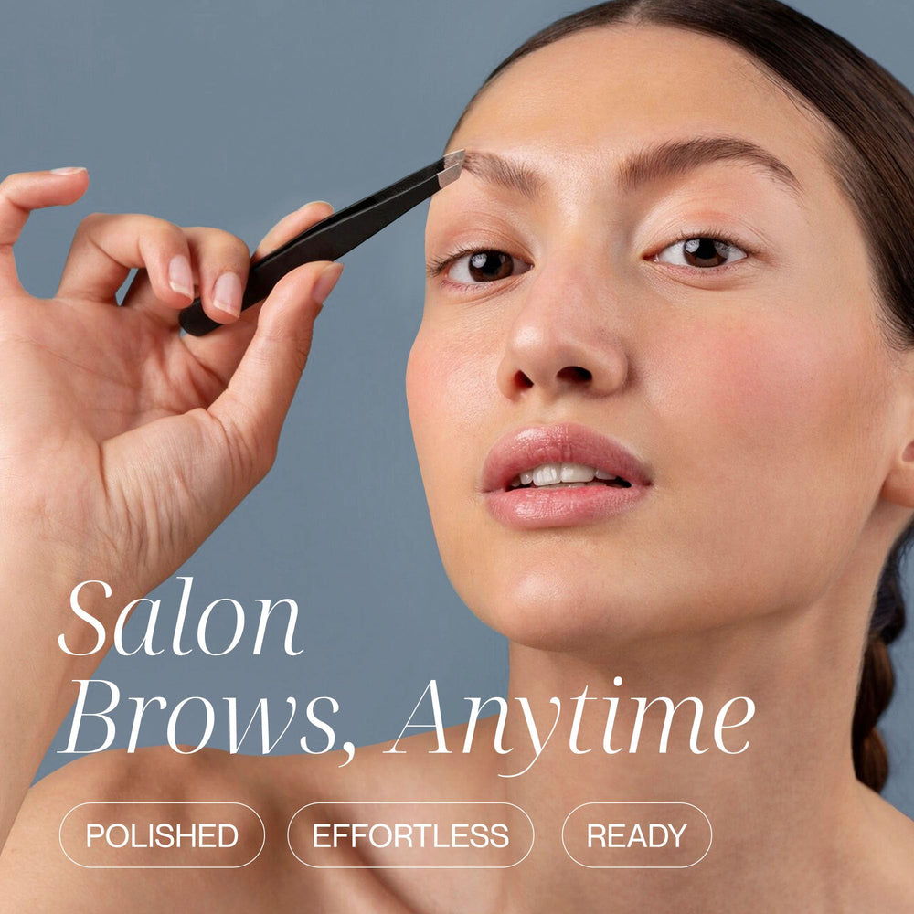 Pinzas Tweezer Guru de acero inoxidable mate, duraderas y con agarre estable.