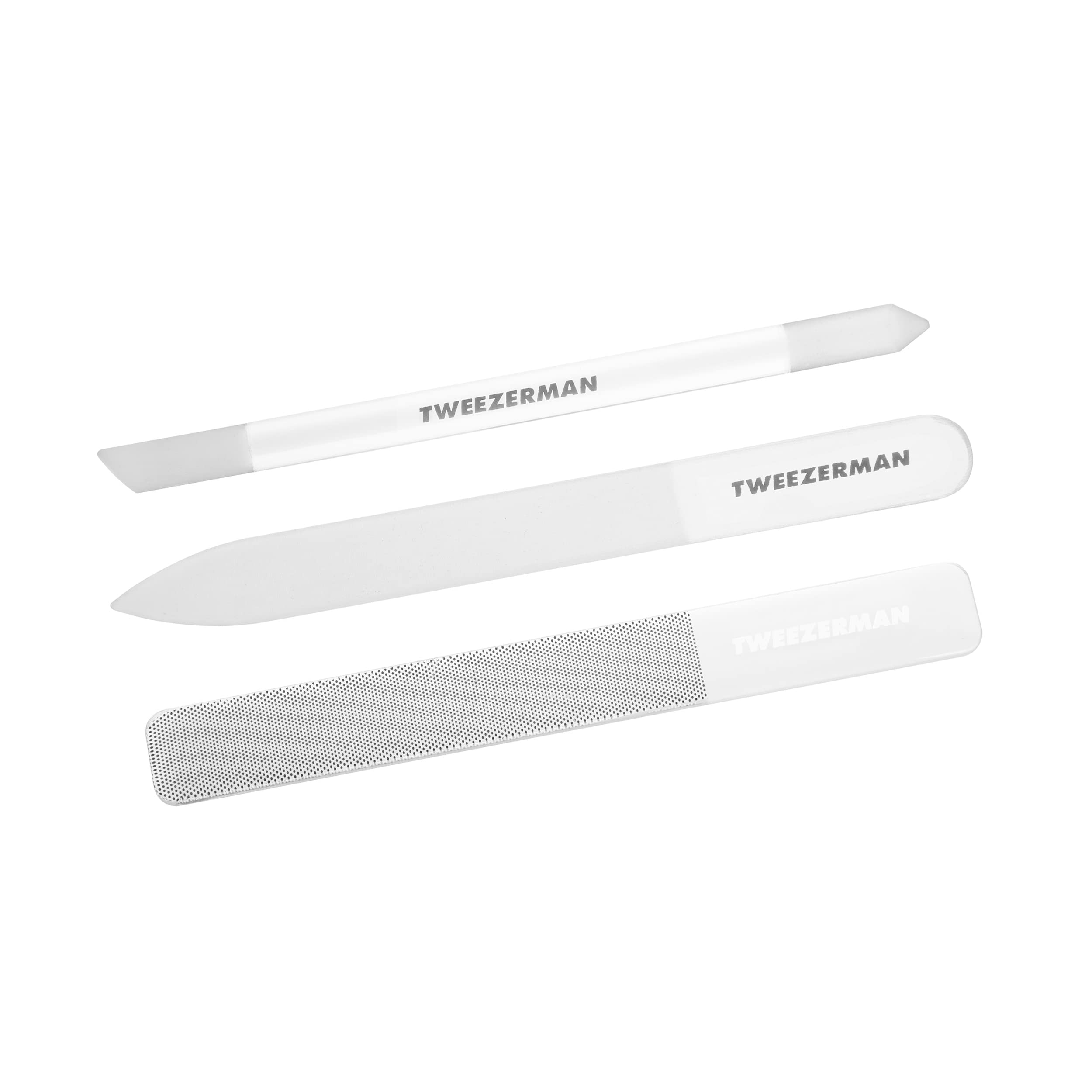 Tweezerman lima de uñas de vidrio para limado suave y preciso.
