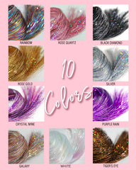TWINKLE SPARKLE set de 6 clips, ideal para un efecto glitter intenso.