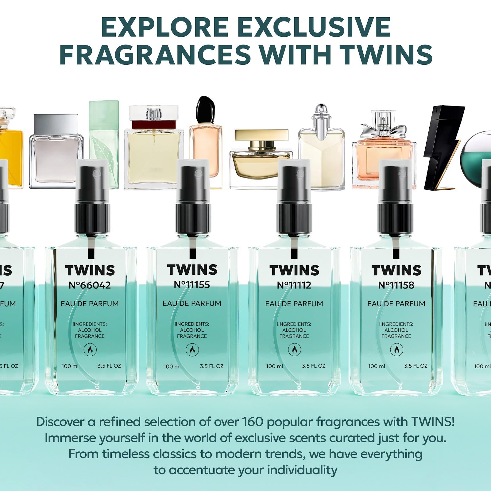 TWINS PARFUM Impression Bac. Rou. 540, envase de viaje ideal para bolso.