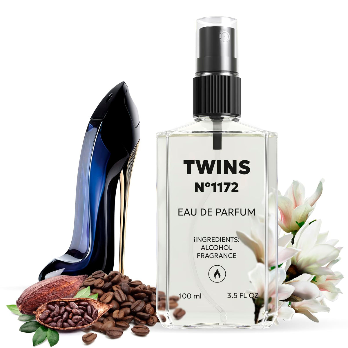 TWINS Impresión de Good Girl, botella de 100 ml, ideal para uso diario.