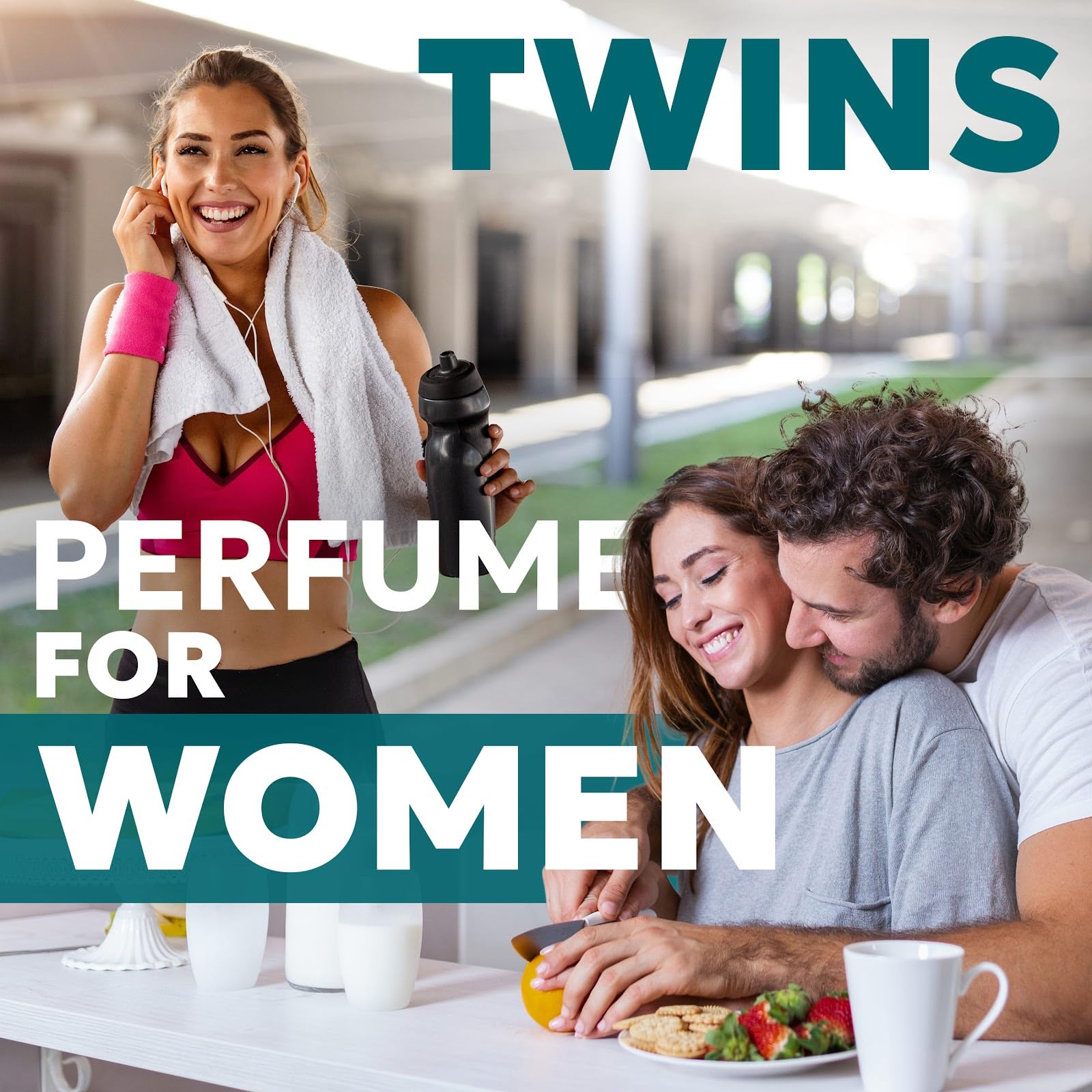 TWINS Impresión de Good Girl, frasco elegante transmite sofisticación y aroma envolvente.