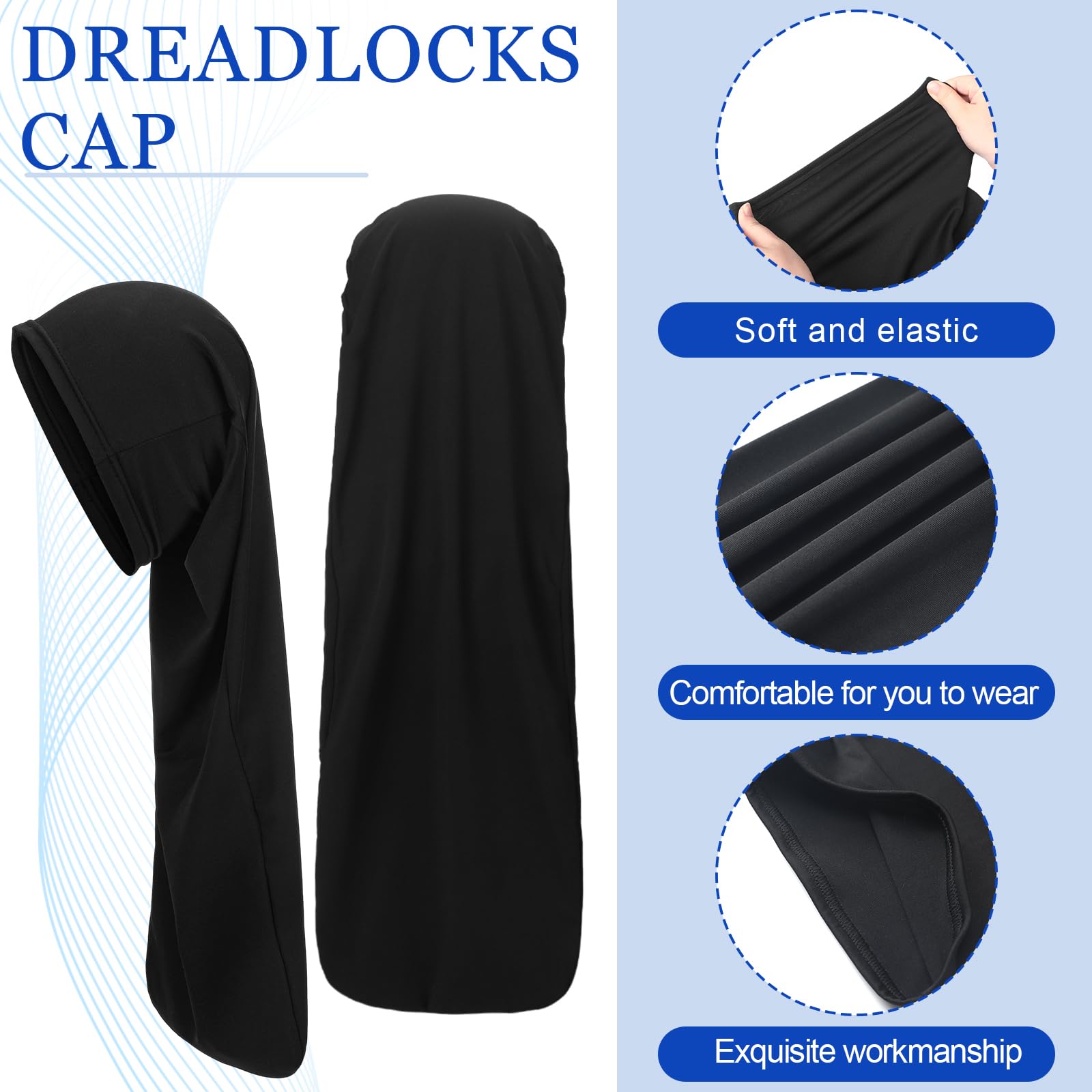 Gorra Twistover para rastas, uso múltiple para ducha y entrenamiento.