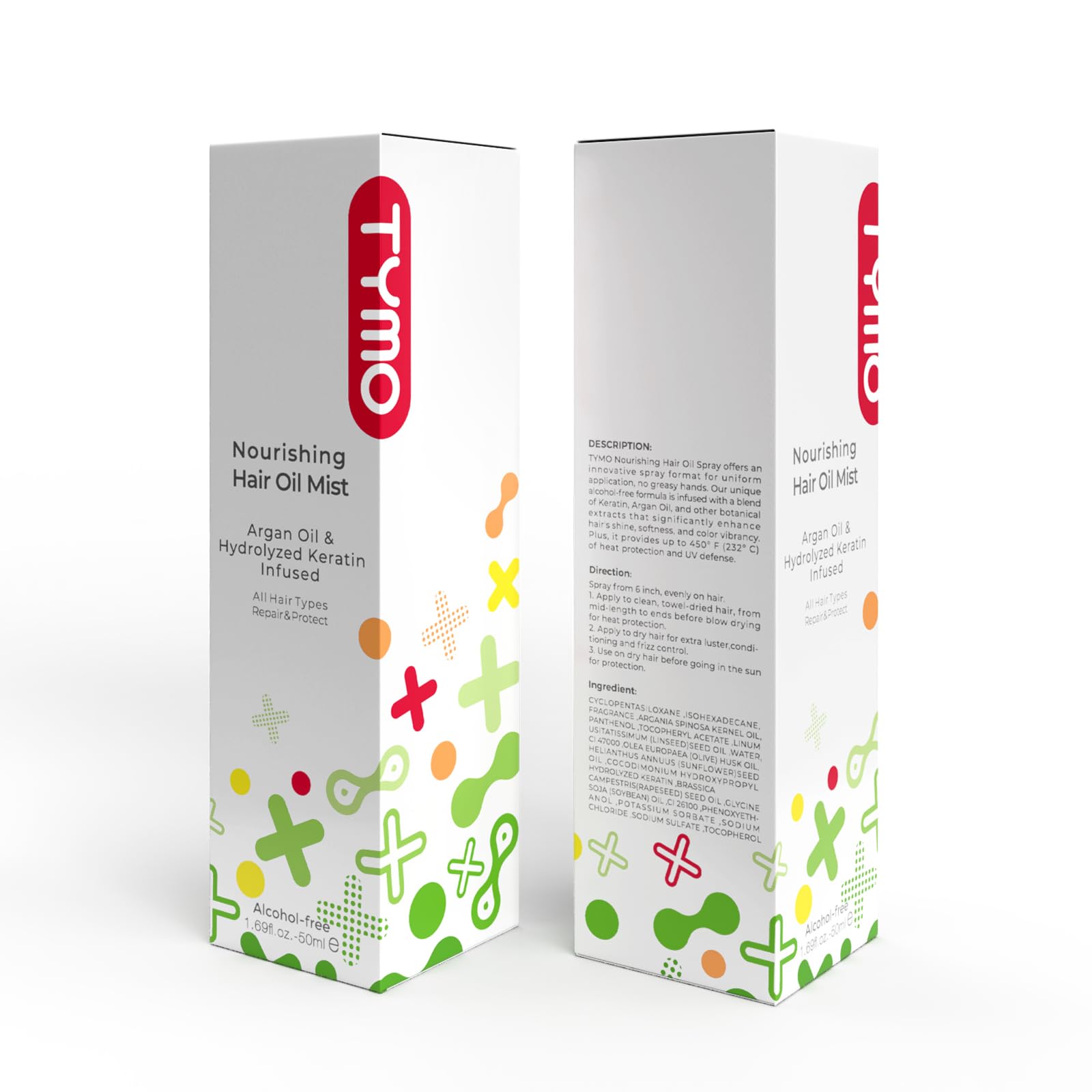 TYMO Aceite de Argán, cuidado diario para cabello más suave y luminoso.