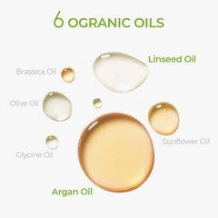 TYMO Aceite de Argán, fórmula natural sin químicos para cabello saludable.