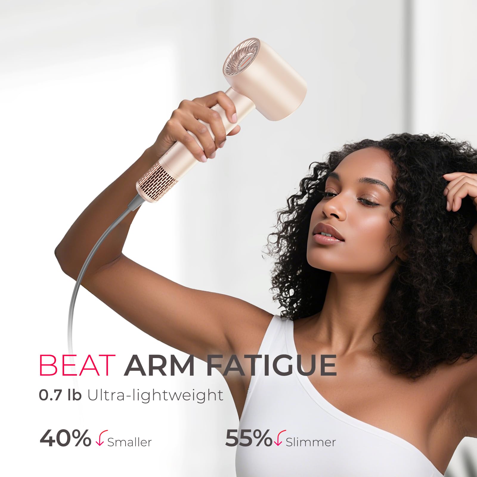 TYMO AIRHYPE sensores: control de temperatura para proteger el cabello.