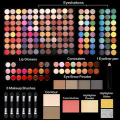 UCANBE Kit Maquillaje Todo en Uno: brochas incluidas para acabado profesional en casa