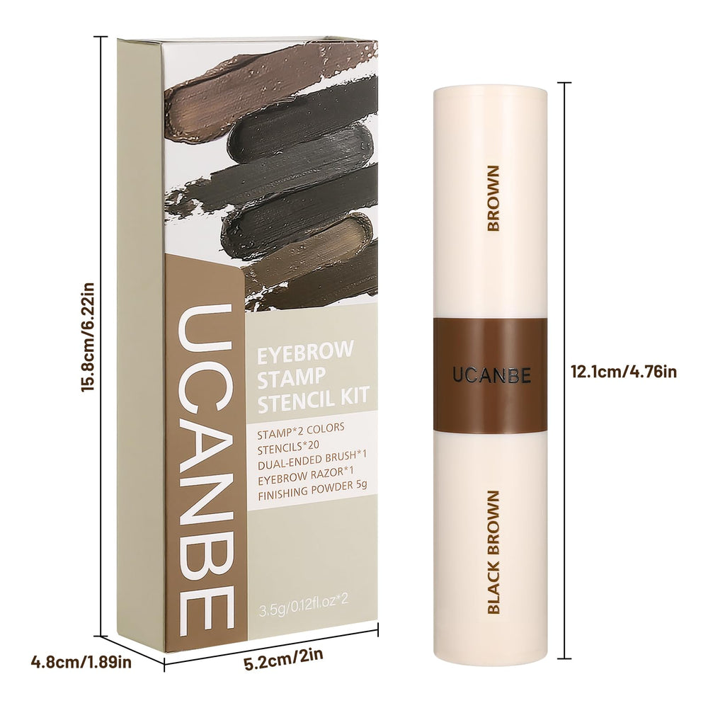 UCANBE travel-ready brow kit for quick touch-ups anywhere