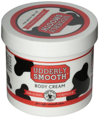 Udderly Smooth crema corporal: hidratación duradera para piel suave y seca.