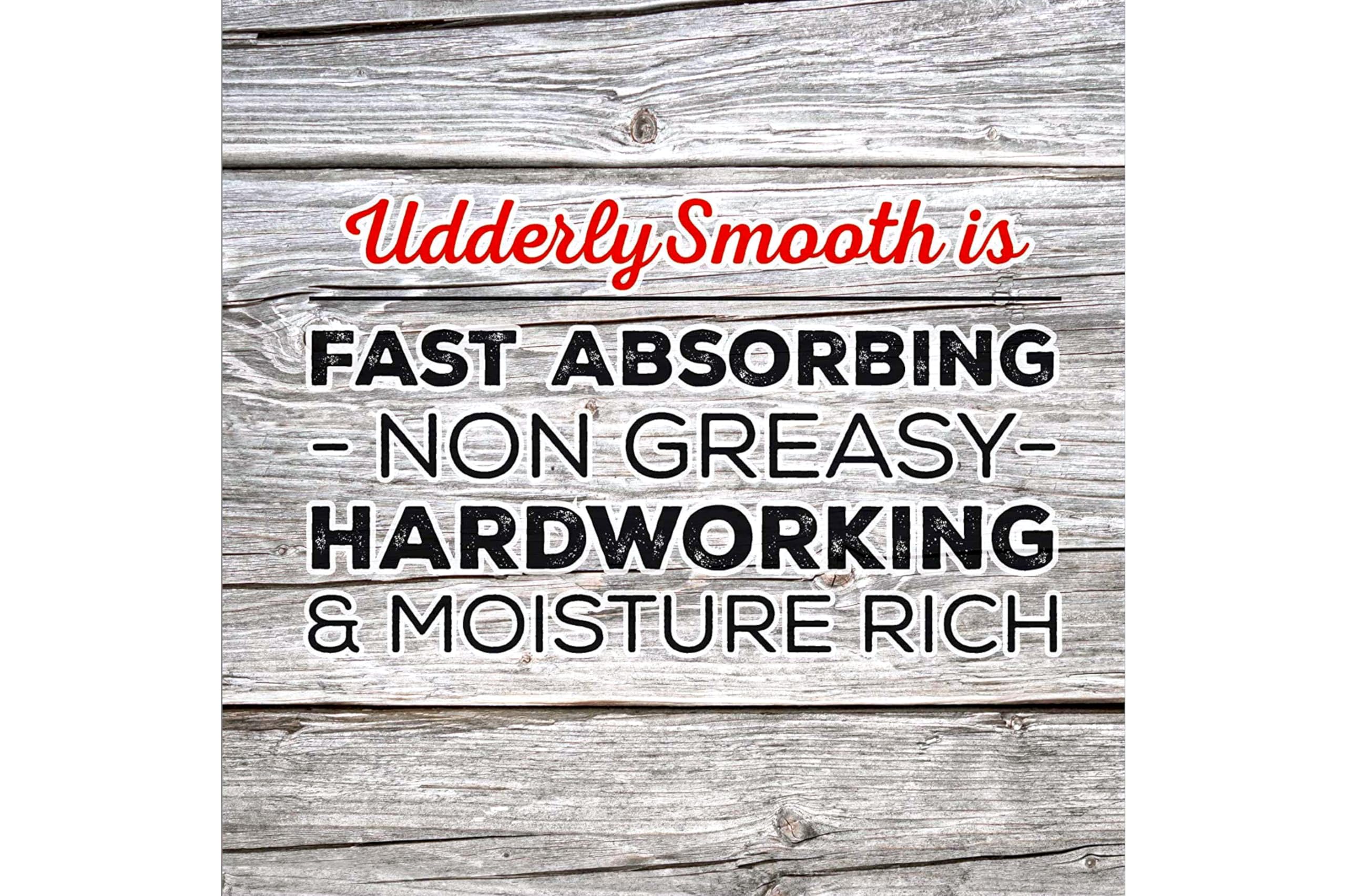 Udderly Smooth hecho en EE. UU., farmacéutico certificado garantiza calidad.