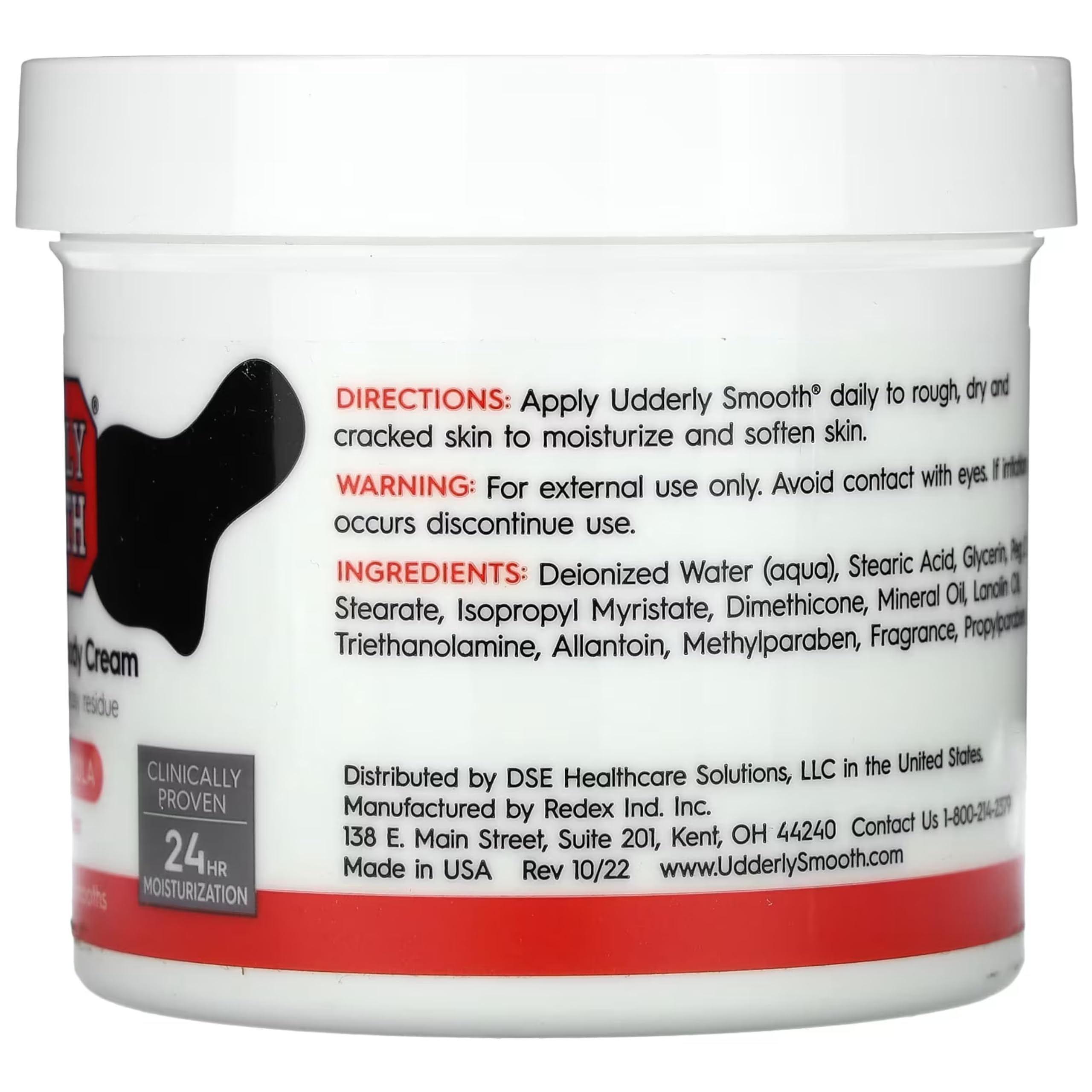 Cuidado de piel áspera con Udderly Smooth, suave y acondicionante.