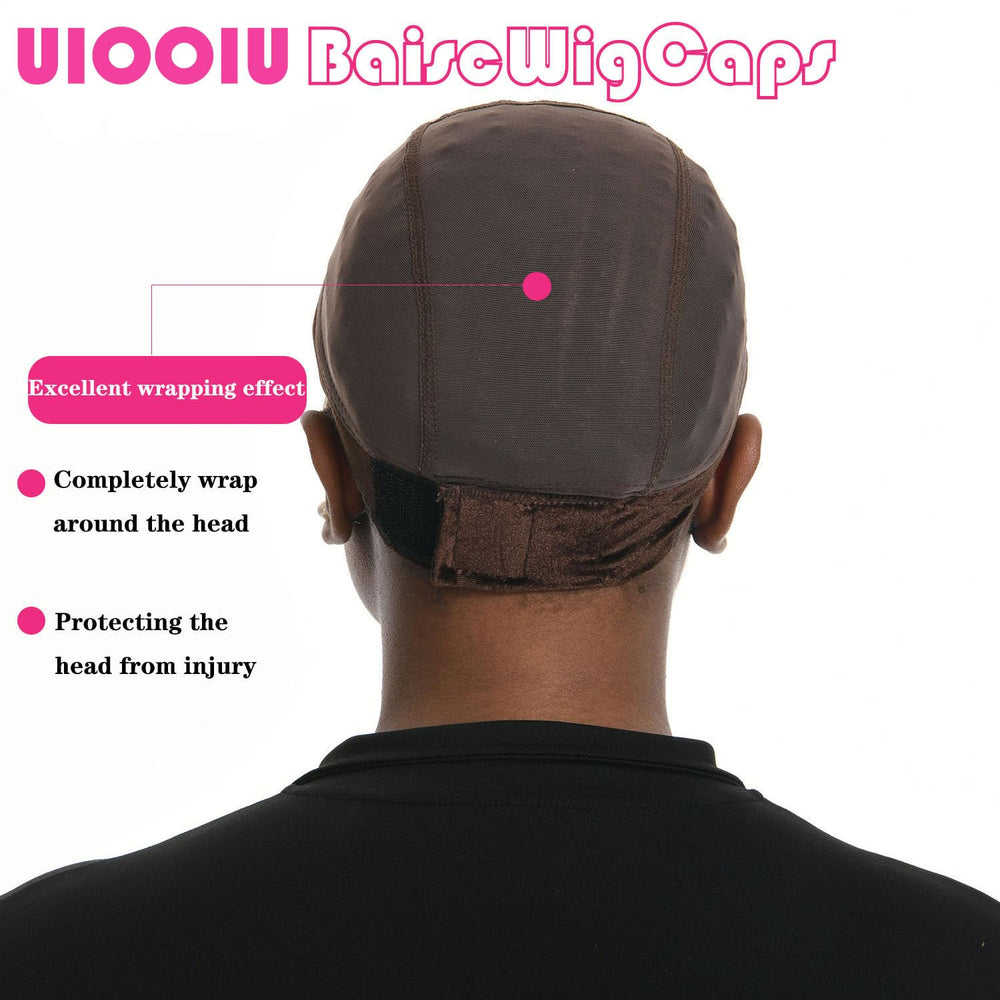 UIOOIU gorra peluca talla grande transpirable para uso prolongado.