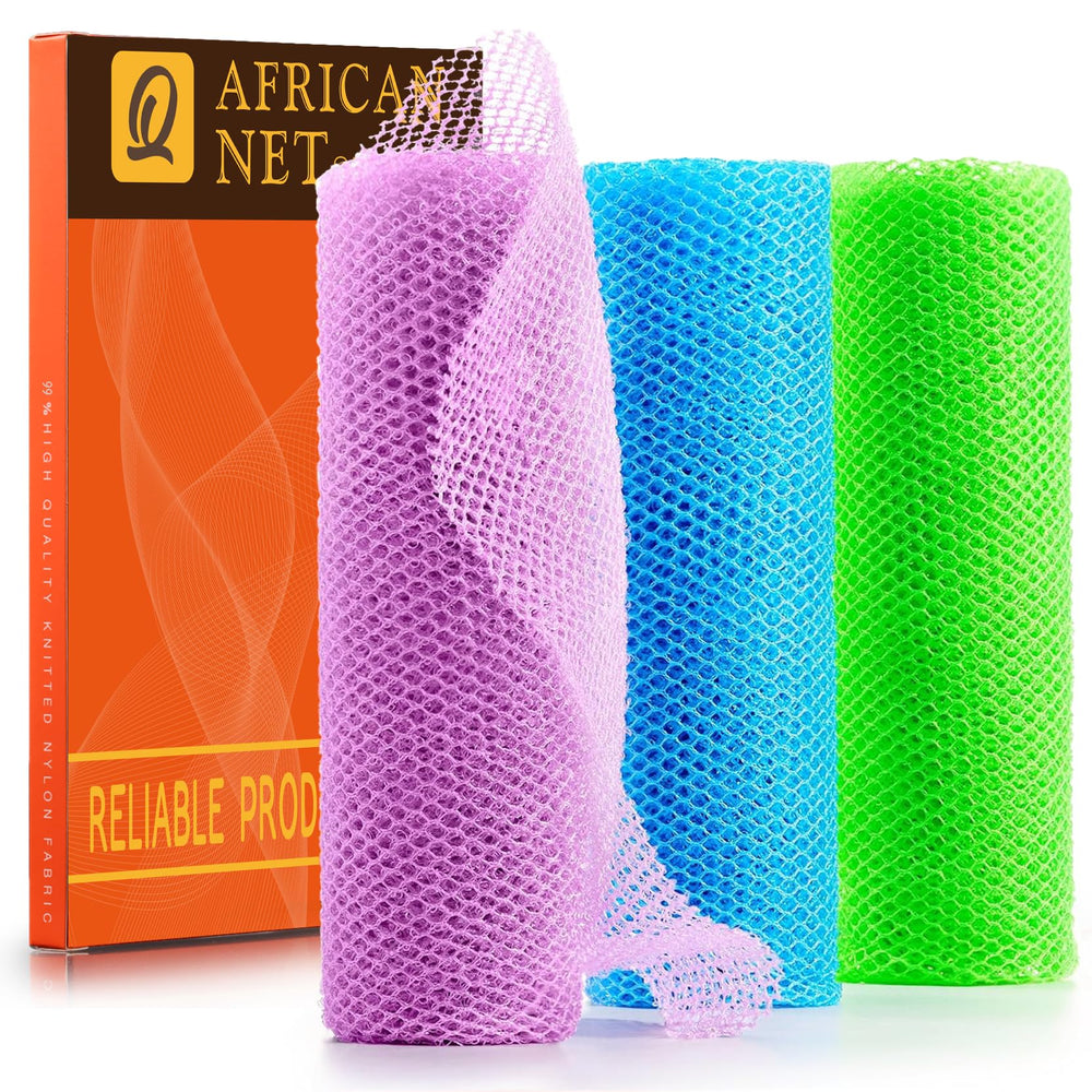 Esponja de baño africana UJFQBH, recta de 30 cm para lavado eficiente del cuerpo