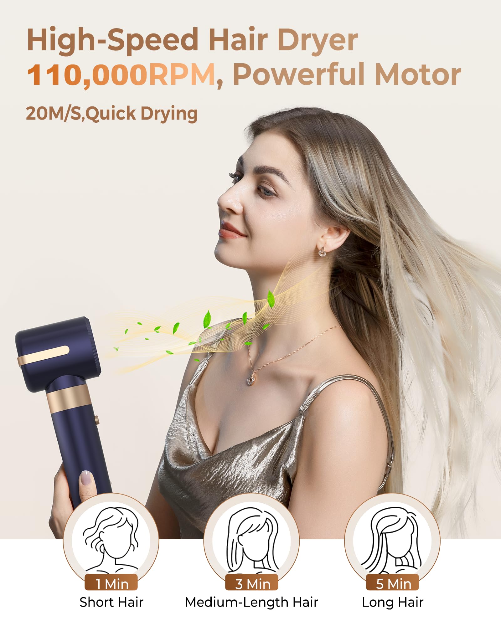 UKLISS difusor para peinado, volumen suave y definición.