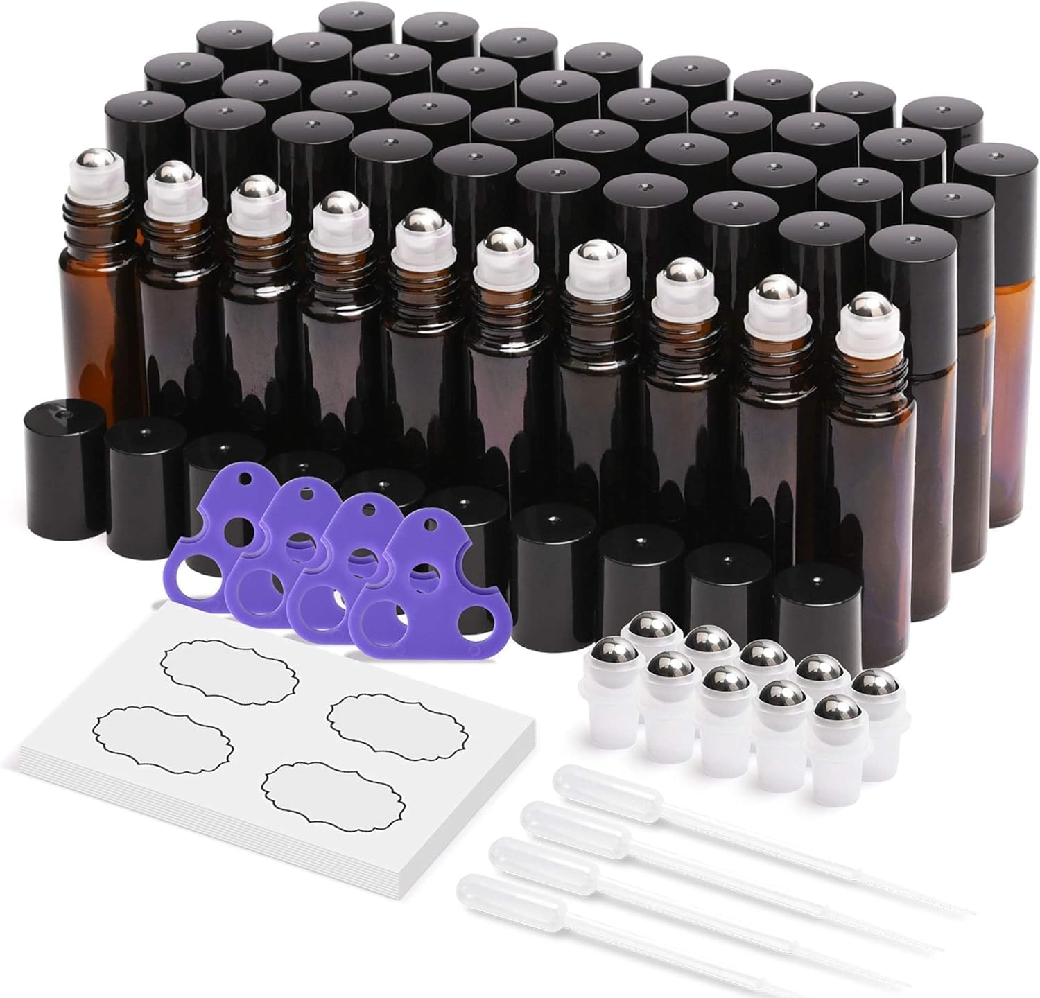 ULG botellas roller ambar 10ml protegen aceites de UV y facilitan transporte