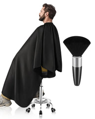 Capa profesional ULG para corte de pelo, vista frontal, cobertura total.
