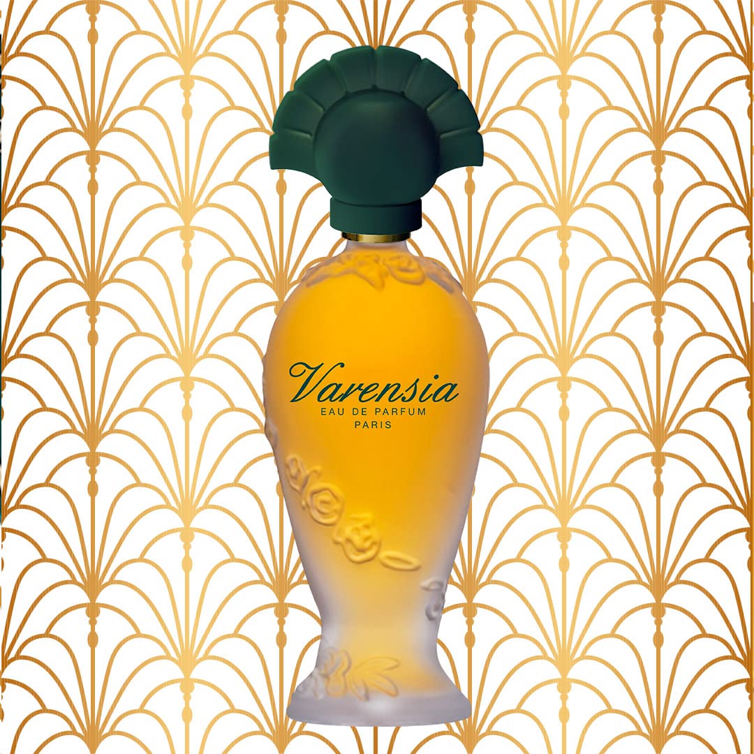 Varensia, frasco, notas florales y amaderadas para momentos especiales.