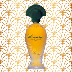 Varensia, frasco, notas florales y amaderadas para momentos especiales.
