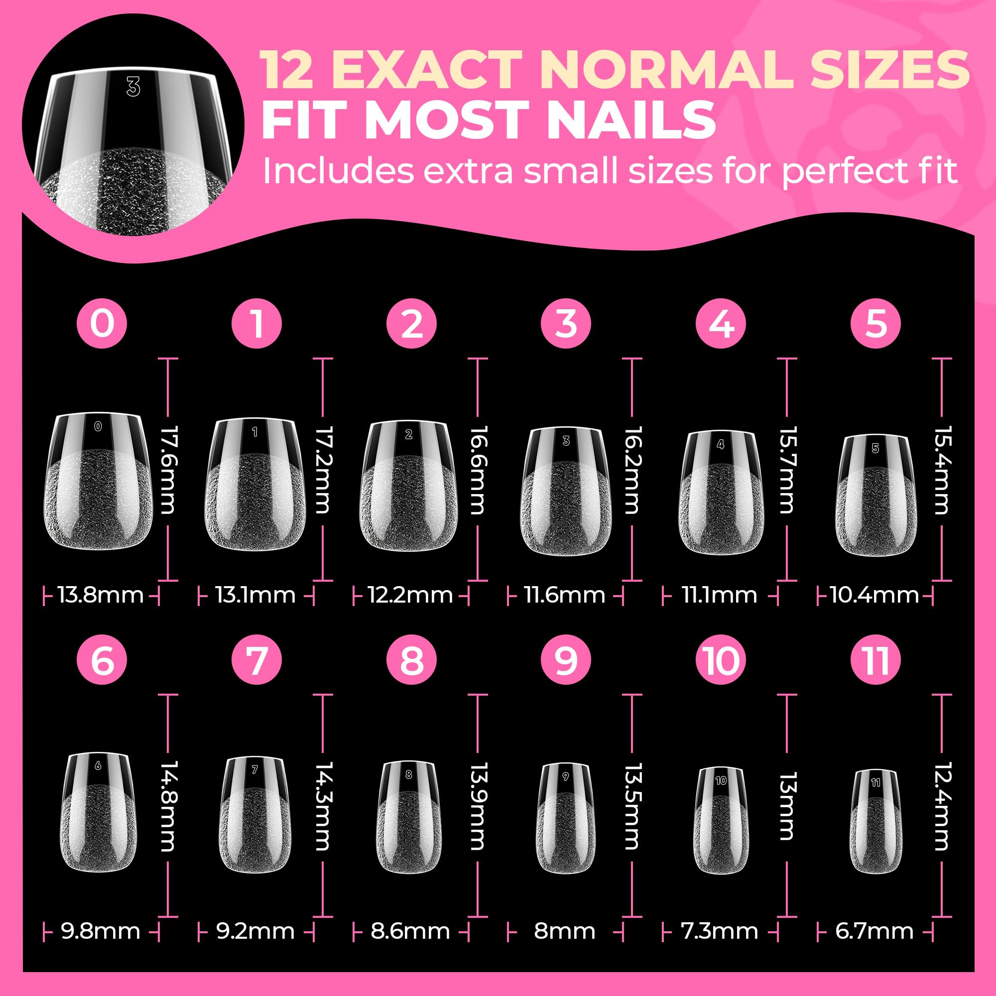 UNA GELLA compact kit – 504pcs tips ready for DIY salon at home.