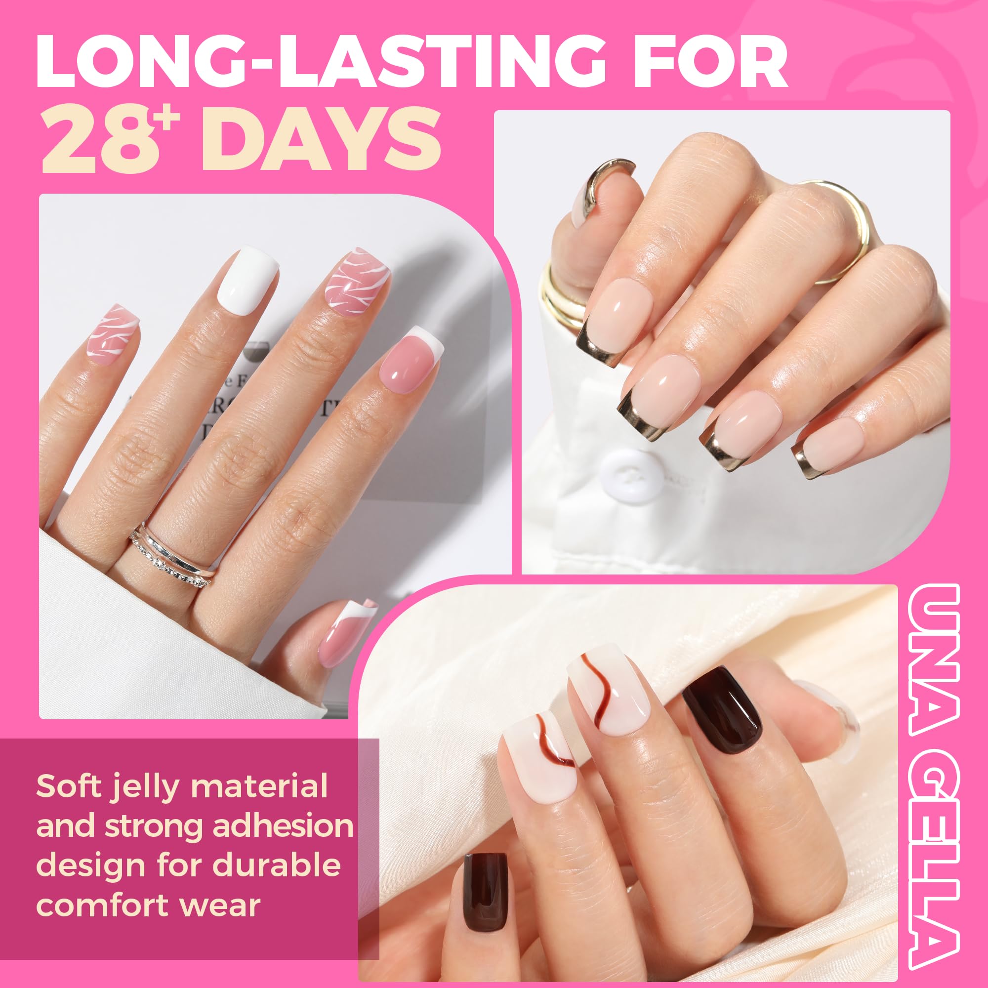 Create salon-style nails at home with UNA GELLA.
