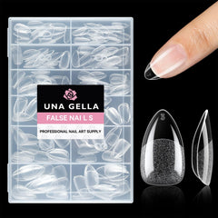 UNA GELLA puntas de almendra cortas en paquete, ideal para extensión casera