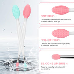 Exfoliador labial de silicona Unaone con cabeza suave para piel sensible.