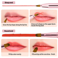 Unaone mango-metalico-pincel-maquillaje ligero y duradero.