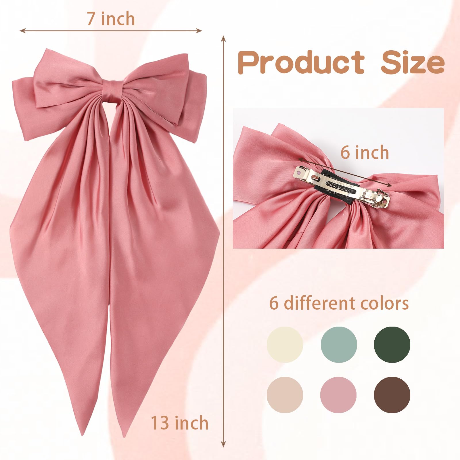 Lazo pelo extra grande verde seda, perfecto para peinados voluminosos y duraderos.