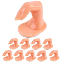 Dedo de práctica UNIQUE2U para arte de uñas; conjunto de 10 piezas para practicar diseños.