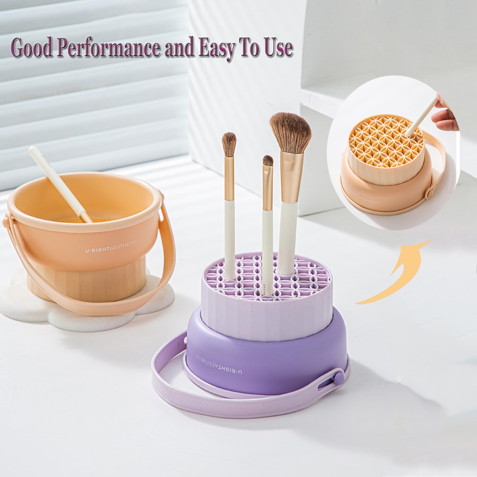 UPTOZOBLY diseño morado práctico, ideal para escritorio de maquillaje
