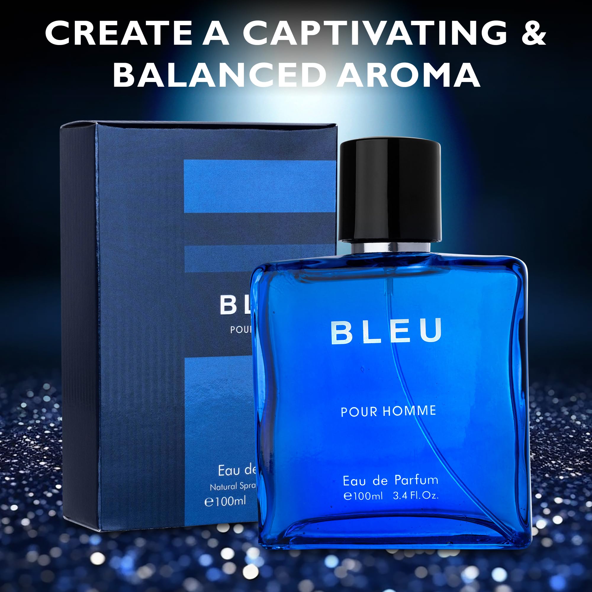 URBAN COLLECTION Bleu para Hombres, etiqueta brillante que destaca el diseño.