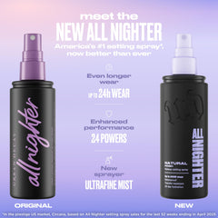 URBAN DECAY All Nighter: acabado natural al aplicar en capas ligeras.