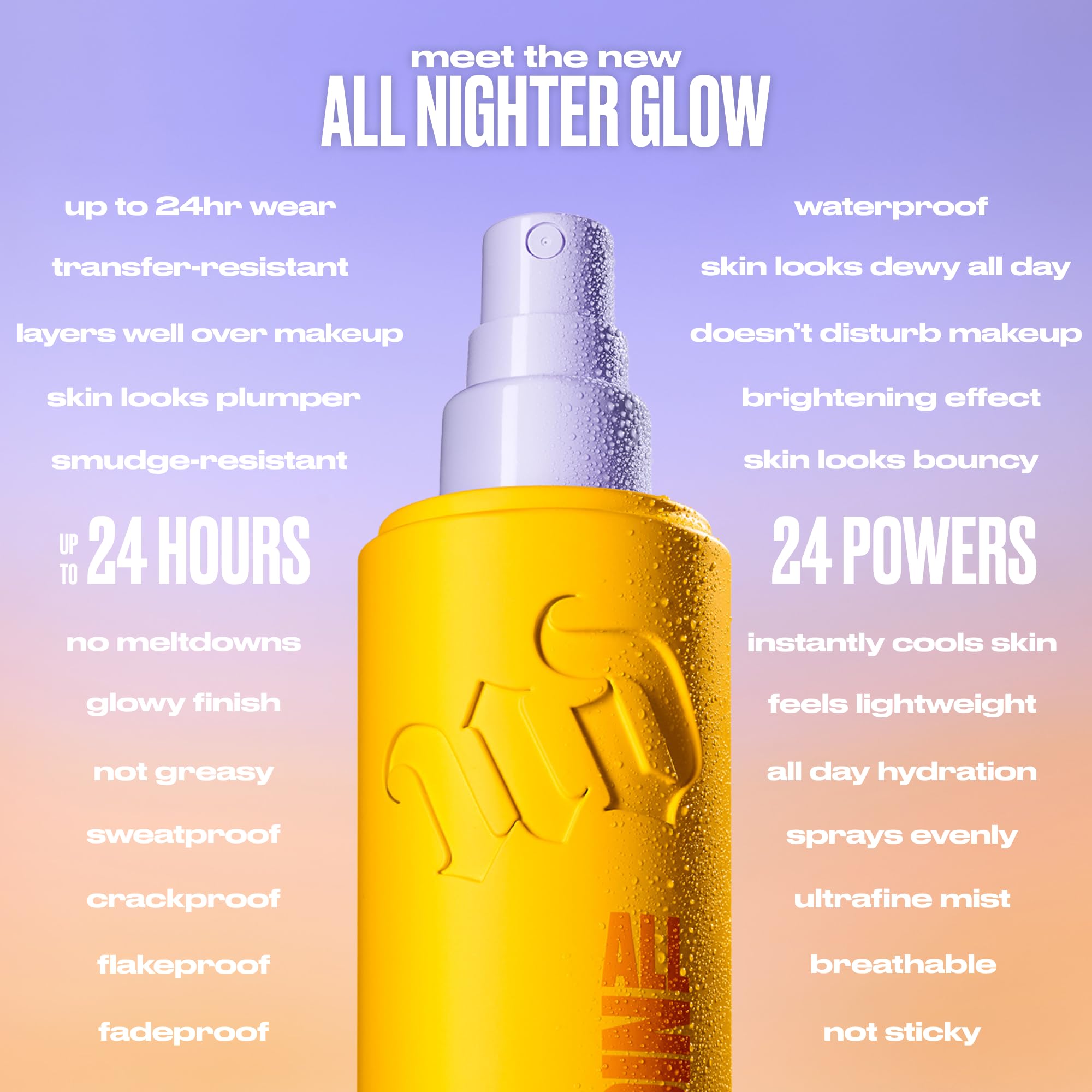 URBAN DECAY All Nighter aplicación entre pasos para mayor durabilidad